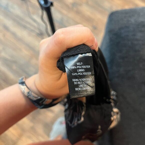 Lulus Darling Daylily Black Floral Print High-Low Maxi Dress - Picture 3 of 6